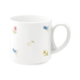 Artikelbild für SELTMANN »Community« Becher mit Henkel, Inhalt: 0,28 Liter, weiß, Streublumen