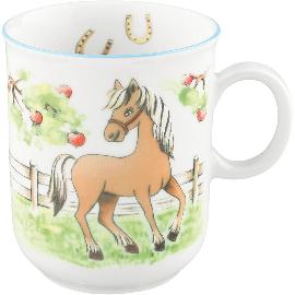 Artikelbild für SELTMANN »Compact« Becher mit Henkel, Inhalt: 0,25 Liter, Höhe: 90 mm, Mein Pony