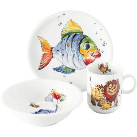 Artikelbild für SELTMANN »Compact« Kinder-Set 3-tlg., Bunte Tierwelt