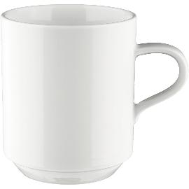 Artikelbild für SELTMANN »Mandarin« Becher mit Henkel, stapelbar, Inhalt: 0,28 Liter, weiß