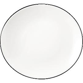 Artikelbild für SELTMANN »Modern Life« Teller flach oval, Breite: 192 mm, weiß, Black Line
