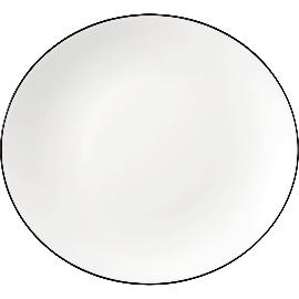 Artikelbild für SELTMANN »Modern Life« Teller flach oval, Breite: 277 mm, weiß, Black Line