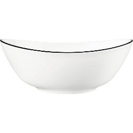 Artikelbild für SELTMANN »Modern Life« Schale oval, Höhe: 110 mm, weiß, Black Line