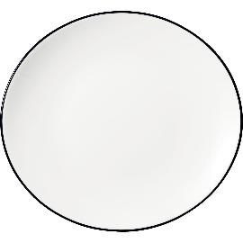 Artikelbild für SELTMANN »Modern Life« Teller flach oval, Breite: 301 mm, weiß, Black Line