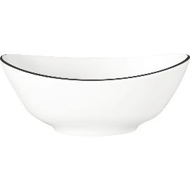 Artikelbild für SELTMANN »Modern Life« Schale oval, Höhe: 73 mm, weiß, Black Line