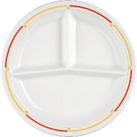 Artikelbild für SELTMANN »Vitalis« Platte rund, dreigeteilt, ø: 255 mm, dunkelgelb-rot