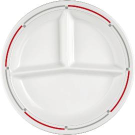 Artikelbild für SELTMANN »Vitalis« Platte rund, dreigeteilt, Höhe: 30 mm, ø: 255 mm, rot-grau