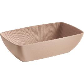 Artikelbild für APS »Nero« GN-Schale, Inhalt: 1,50 Liter, Höhe: 75 mm, sand, GN 1/4