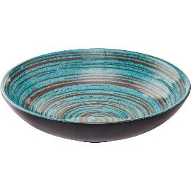 Artikelbild für APS »Cancun« Schale, Höhe: 80 mm, ø: 310 mm, türkis-braun/braun