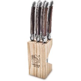 Artikelbild für LAGUIOLE »Premium Line« Steakmesser-Set 6-tlg., dark wood
