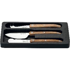Artikelbild für LAGUIOLE »Innovation Line« Käsemesser-Set, 3-tlg., Eichenholz