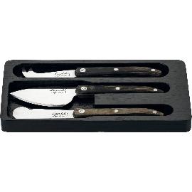 Artikelbild für LAGUIOLE »Innovation Line« Käsemesser-Set, 3-tlg., Pakkaholz, grau