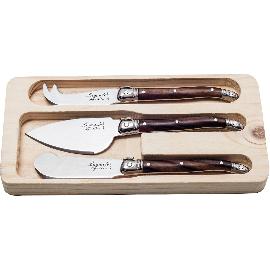 Artikelbild für LAGUIOLE »Premium Line« Käsemesser-Set 3-tlg., dark wood