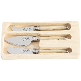 Artikelbild für LAGUIOLE »Premium Line« Käsemesser-Set 3-tlg., pearl