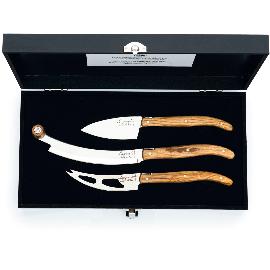 Artikelbild für LAGUIOLE »Luxury Line« Käsemesser-Set V2 3-tlg., Olivenholz