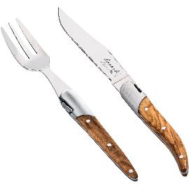 Artikelbild für LAGUIOLE »Luxury Line« Minibesteck-Set 3-tlg., Olivenholz