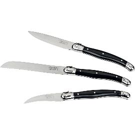 Artikelbild für LAGUIOLE »Premium Line« Messerset 3-tlg., schwarz