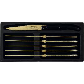 Artikelbild für LAGUIOLE »Prestige Line« Steakmesser-Set 6-tlg., gold stonewash