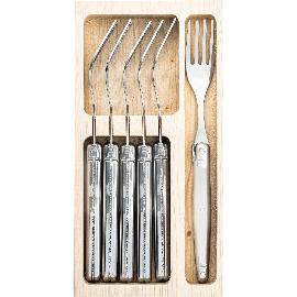 Artikelbild für LAGUIOLE »Premium Line« Steakgabel-Set 6-tlg., stainless-steel