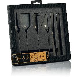 Artikelbild für STYLE DE VIE Käse-/Buttermesserset 6-tlg., schwarz