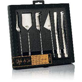 Artikelbild für STYLE DE VIE Käse-/Buttermesserset 6-tlg., silber