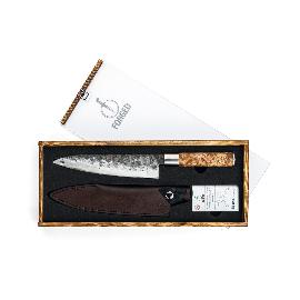 Artikelbild für FORGED »VG10« Kochmesser, Klingenlänge: 205 mm, mit Lederetui