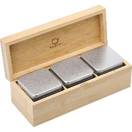 Artikelbild für BREDEMEIJER Teebox, Bambus, 3 Dosen, natur