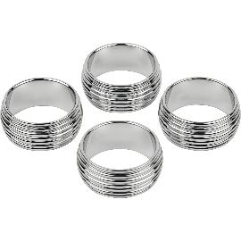 Artikelbild für ZILVERSTAD »Elana« Serviettenringe 4-tlg., silber