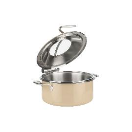 Artikelbild für APS »Orbit« Chafing-Dish, Inhalt: 4,00 Liter, Höhe: 175 mm, ø: 305 mm, sand