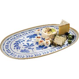 Artikelbild für APS »Floryn« GN-Tablett, 1/1, Länge: 530 mm, Breite: 325 mm, blau/weiß/beige