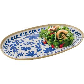 Artikelbild für APS »Floryn« Tablett, Länge: 405 mm, Breite: 245 mm, blau/weiß/beige