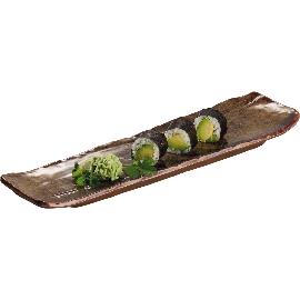 Artikelbild für APS »Umi« Tablett/Sushiboard, Höhe: 30 mm, Länge: 350 mm, Breite: 100 mm, braun