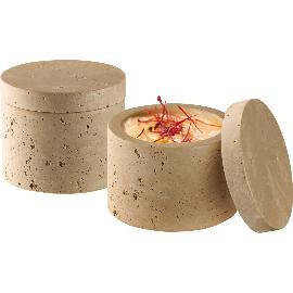 Artikelbild für APS »Minera« Dose 2er-Set, Inhalt: 0,04 Liter, Höhe: 50 mm, travertin look