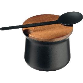 Artikelbild für APS Zuckerdose, 3-tlg.-Set, Inhalt: 0,20 Liter, Höhe: 65 mm, ø: 80 mm, schwarz