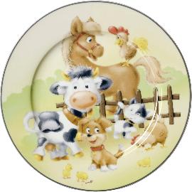 Artikelbild für »Hoftiere« Teller flach, ø: 190 mm