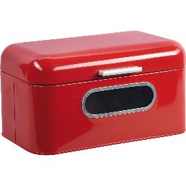 Artikelbild für KESPER Brotkasten Metall, Höhe: 154 mm, Länge: 300 mm, Breite: 180 mm, rot