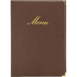 Artikelbild für SECURIT »Classic Range« Menükarte, inkl. 4xA4 Einlage, A4, braun