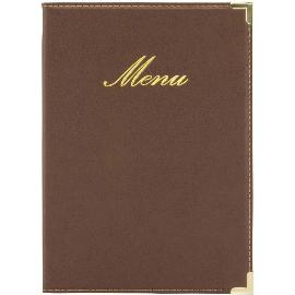 Artikelbild für SECURIT »Classic Range« Menükarte, inkl. 4xA5 Einlage, A5, braun