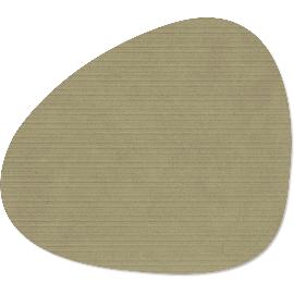 Artikelbild für LINDDNA »Corduroy« Tischmatte Curve L Herbal Dust, Länge: 370 mm, Breite: 440 mm