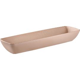 Artikelbild für APS »Nero« GN-Schale, Inhalt: 3,50 Liter, Höhe: 80 mm, sand, GN 2/4