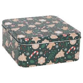 Artikelbild für Gebäckdose Lebkuchen, Höhe: 67 mm, Länge: 152 mm, Breite: 152 mm