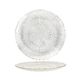 Artikelbild für Teller flach, Glas, Goldrand, Höhe: 25 mm, ø: 325 mm