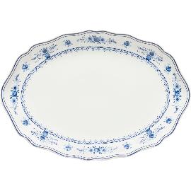 Artikelbild für COSTA NOVA »Vila« Teller oval, Länge: 320 mm, Breite: 222 mm, white/blue