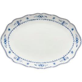 Artikelbild für COSTA NOVA »Vila« Teller oval, Länge: 405 mm, Breite: 283 mm, white/blue