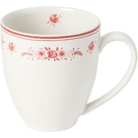 Artikelbild für COSTA NOVA »Vila« Becher mit Henkel, Inhalt: 0,41 Liter, Höhe: 107 mm, white/red
