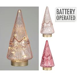 Artikelbild für Deko-Baum Glas, LED, sortiert, Höhe: 220 mm