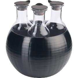 Artikelbild für FRILICH »Carafine« Getränke-Set »Triplet« PVD schwarz, Kunststoffkaraffe