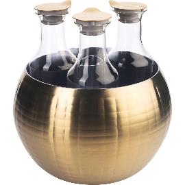 Artikelbild für FRILICH »Carafine« Getränke-Set »Triplet« PVD gold, Glaskaraffe