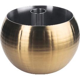 Artikelbild für FRILICH »Carafine« Standfußkugel »Triplet« PVD gehämmert gold