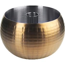 Artikelbild für FRILICH »Carafine« Standfußkugel  »Quintet« PVD gehämmert gold